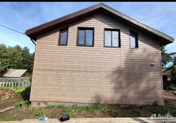 Фасадные работы Сайдинг монтаж