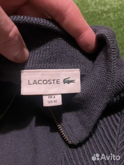 Шерстяной свитер Lacoste 1/4 Zip