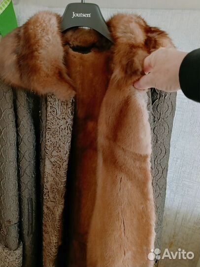Женская соболиная шапка и пальто отд.соболь и норк