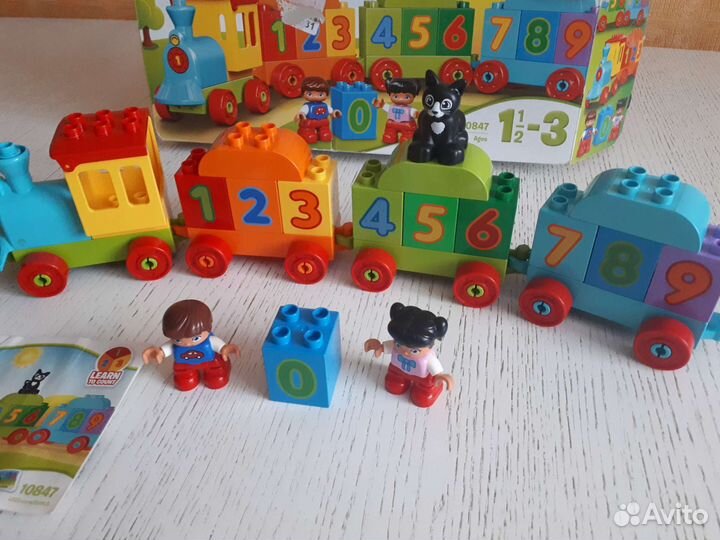 Lego duplo оригинал 10847 поезд цифры считай играй