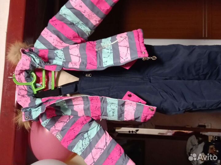 Зимний костюм для девочки 92