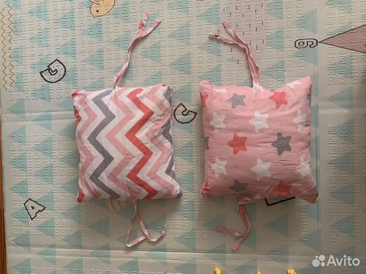 Бортики, подушки в детскую кроватку