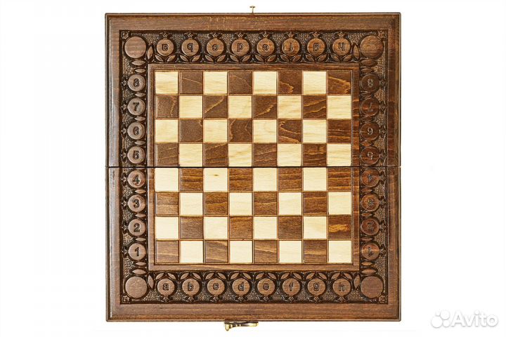 Нарды и шахматы подарочные Узорные ягодки 41 х 46 см бук Армения 62724