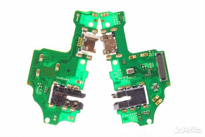 Шлейф Honor 8X (плата) + разъем зарядки + разъем г