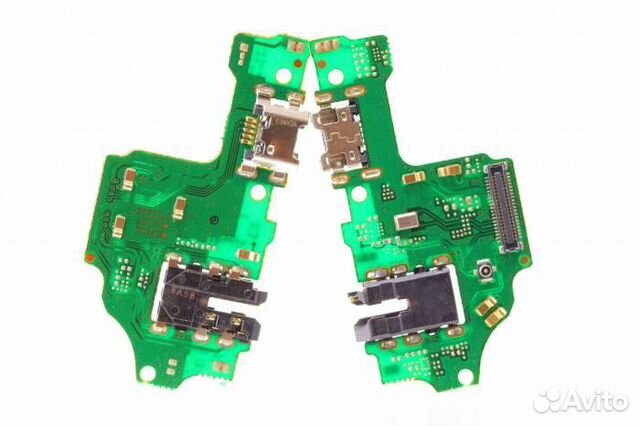 Шлейф Honor 8X (плата) + разъем зарядки + разъем г