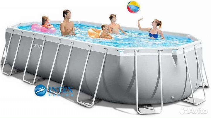 Каркасный бассейн Intex 6.1х3.05х1.22м