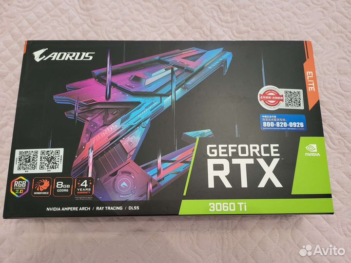 Видеокарта Gigabyte Aurus RTX 3060Ti