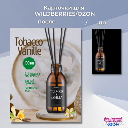 Карточки для маркетплейсов Wildberries/Ozon