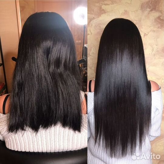 Кератиновое выпрямление, ботокс волос, прикорневой