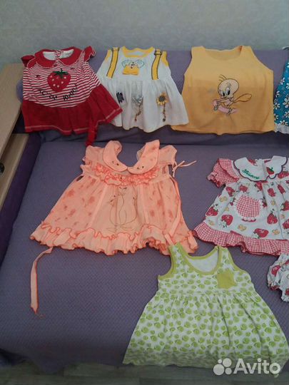 Вещи пакетом на девочку от 6 мес до 3 лет