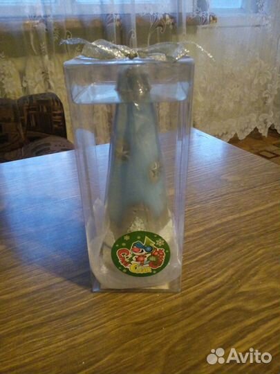 Свечи восковые новые (коровка, зайцы, ёлка)