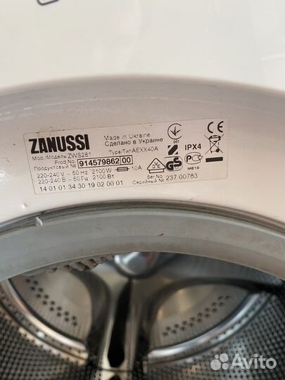 Стиральная машина zanussi бу на запчасти