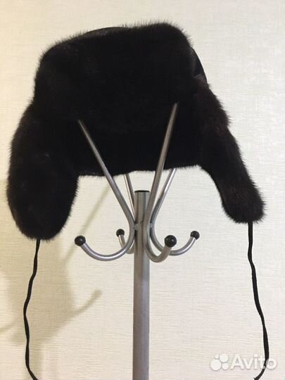 Норковая шапка мужская