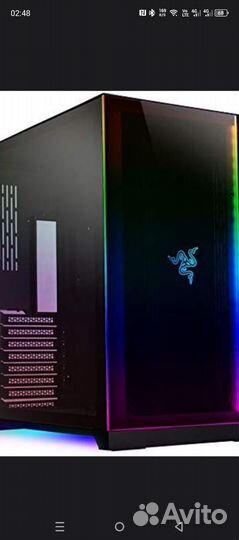 Игровой корпус для пк аквариум черный