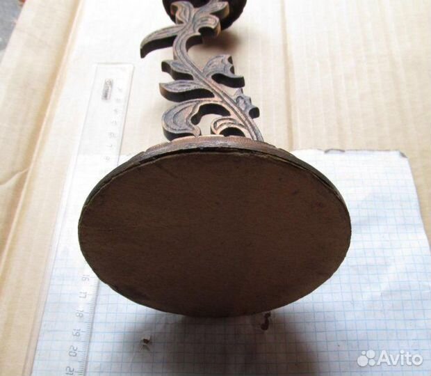 Подсвечник СССР цветок. на одну свечу. силумин