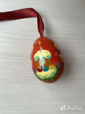 Яйцо пасхальное дерево ручная роспись