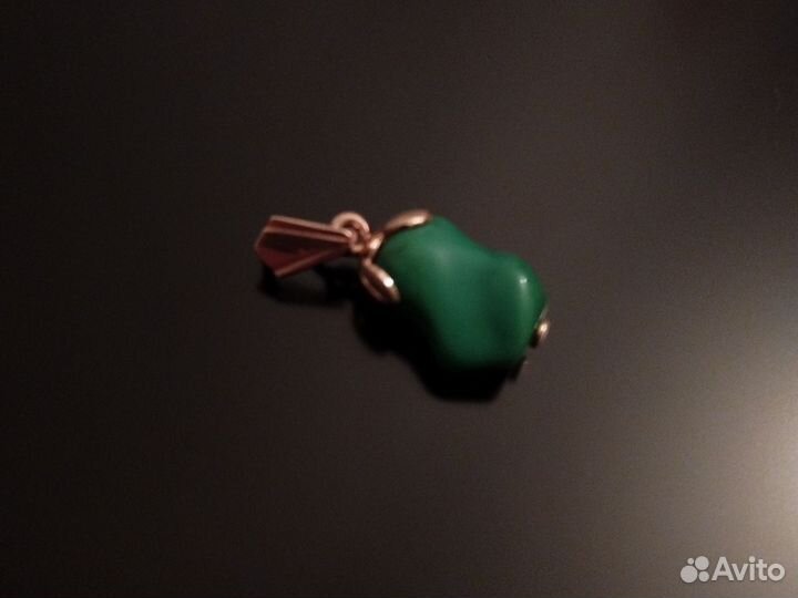 Кулон СССР: золото, бирюза