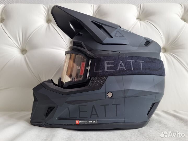 Шлeм Leatt 7.5 + mask goggles 4.5 Black
