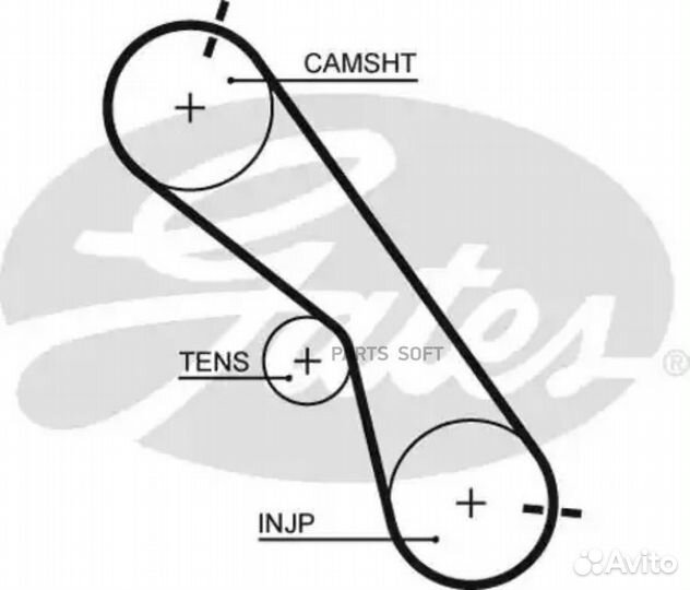 Gates 5560XS 5560XS ремень грм\ Toyota Hi-Lux Surf