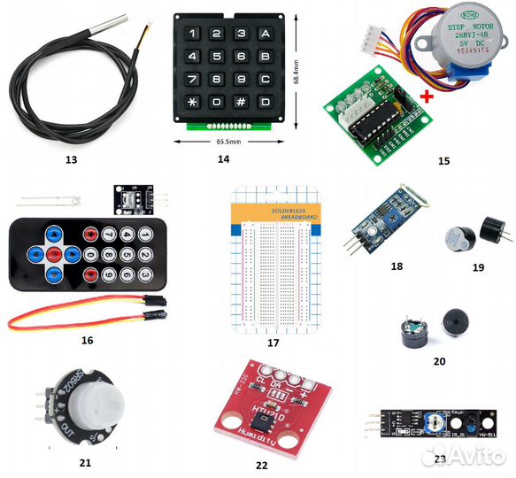 Модули для ардуино. датчики/сенсоры/комплектующие