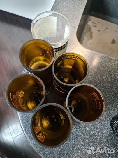 Стаканы из бутылок для пива