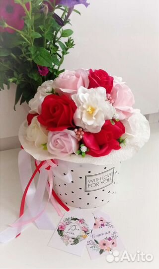 Цветы, розы и букеты из вспененного мыла