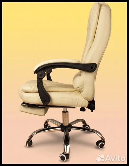 Кожанное кресло с виброподушкой