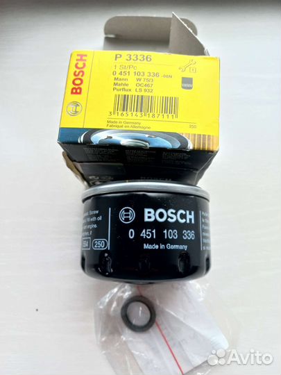 Фильтр масляный bosch для renault