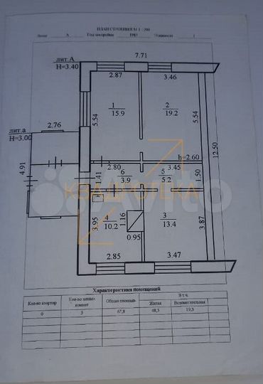 Дом 68 м² на участке 22 сот.