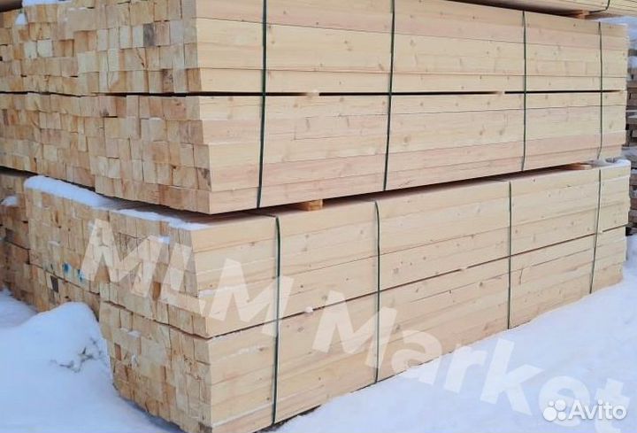 Доска обрезная 25х100х6000