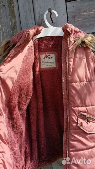 Пуховик зимний девочке 110