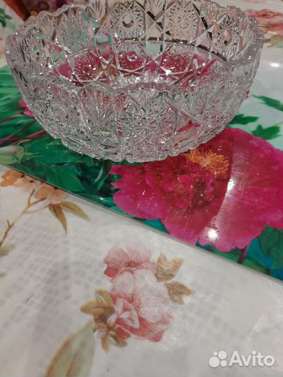 Салатник хрусталь СССР