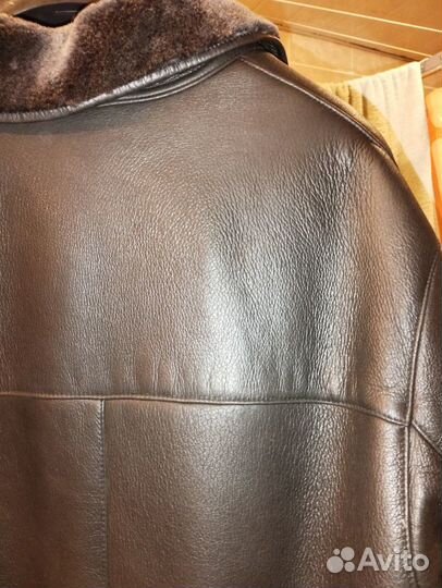 Кожаная дубленка мужская