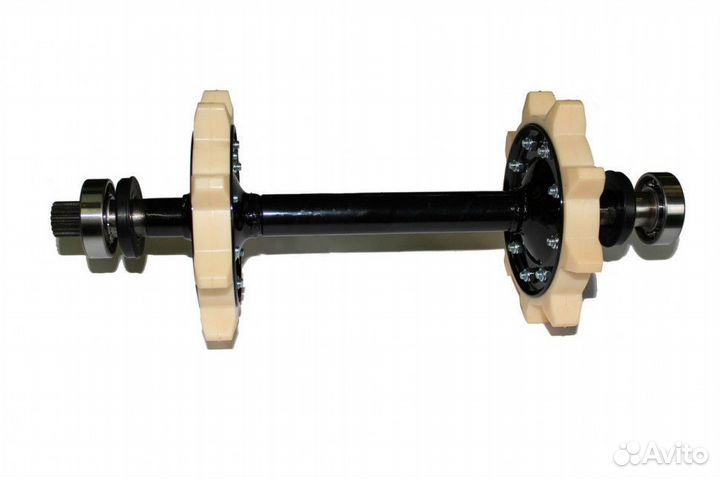 Вал снегоход Буран ведущий (со шлицами со звездочк