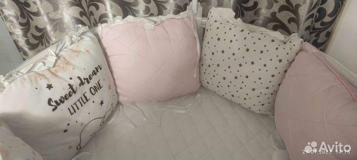 Бортики в детскую кроватку б/у