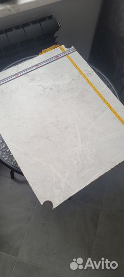 Столешница белый мрамор 40х50 см 38 мм