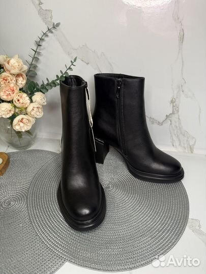 Ботильоны женские Новые кожаные El Tempo 39