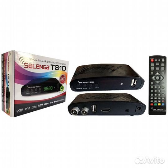 Цифровая приставка DVB-T2 selenga T81D