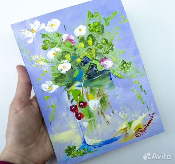 Маленькие картины цветы пейзажи ассортимент