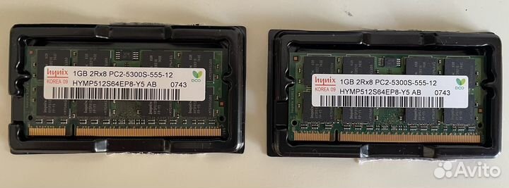 Оперативная память ddr2 1G для ноутбука