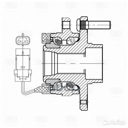 Ступица передняя в сборе LR chery Fora trialli