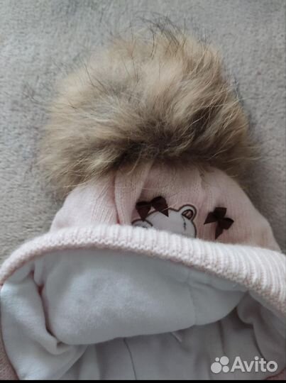 Шапка зимняя для девочки размер 46