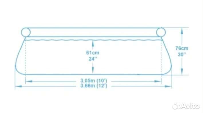 Бассейн надувной Bestway 57274 BW 366x76 см