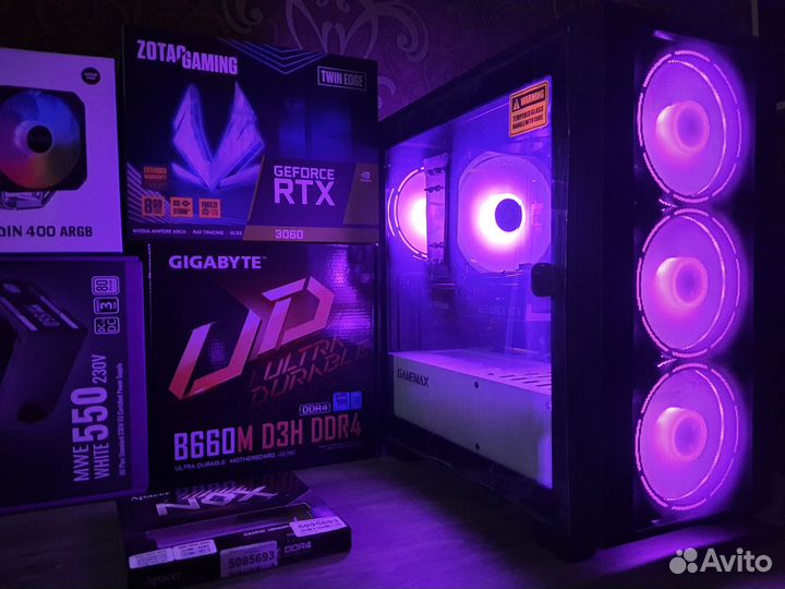 Мощные Пк Core i5 12400F/11600KF/11400F+RTX3060/Ti