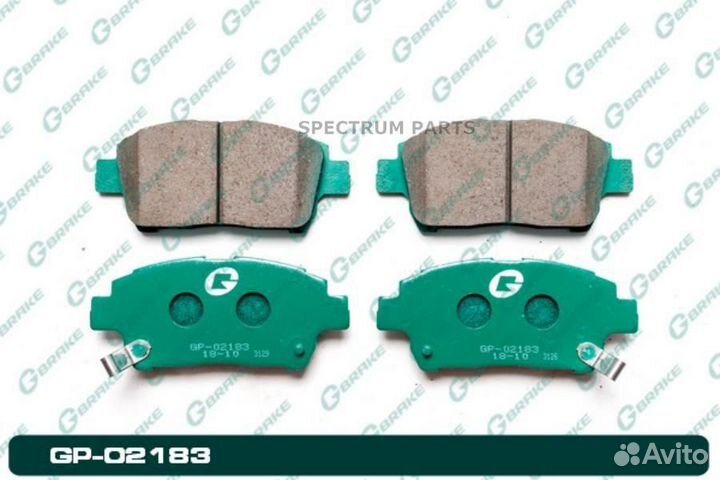 G-brake GP02183 колодки тормозные, прдн/04465-7402