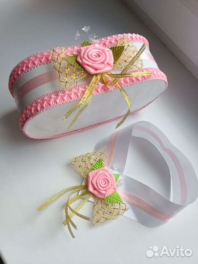 Украшение для шампанского свадебное