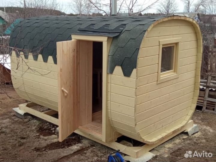 Баня бочка квадро в наличии