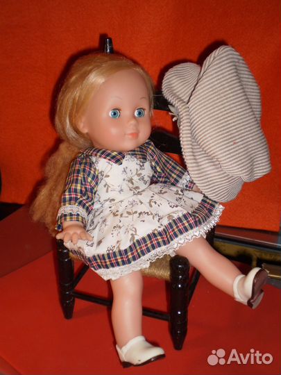 Кукла в шляпке, мягконабивная, 33 см