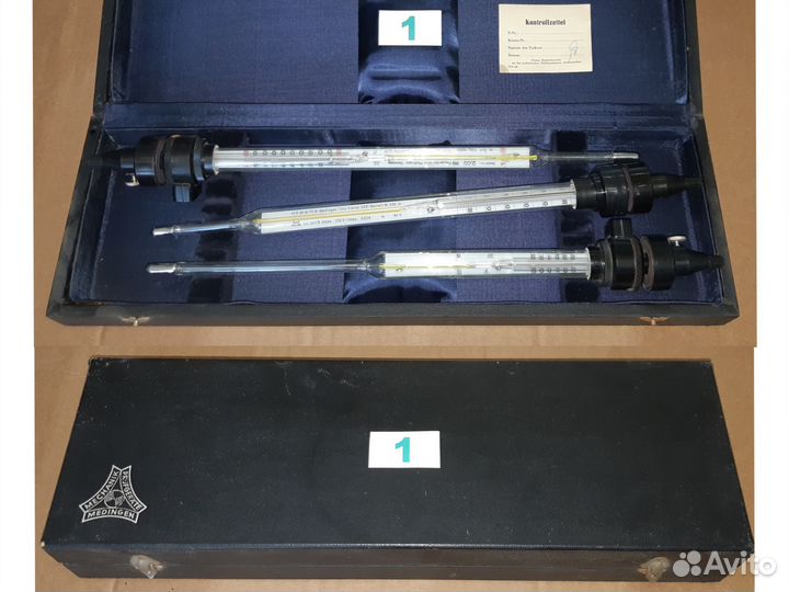 Набор термометров лабораторных фрг Германия