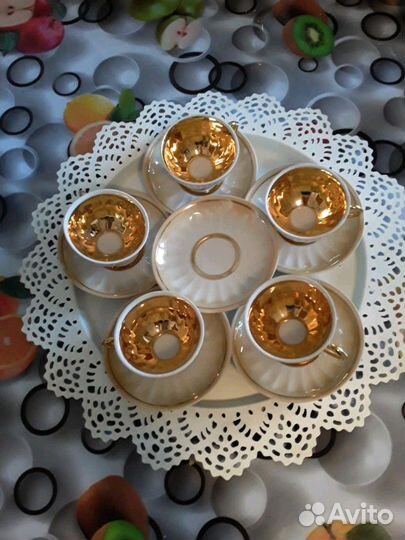 Антикварный городецкий сервиз